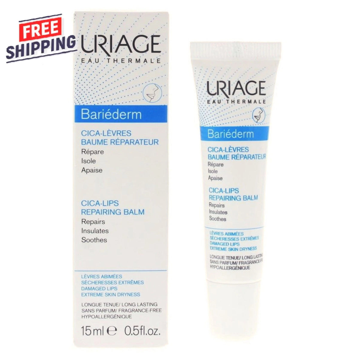 Repairing Lip Balm for Dry Lips - 15ml Hydrating & Soothing Balm