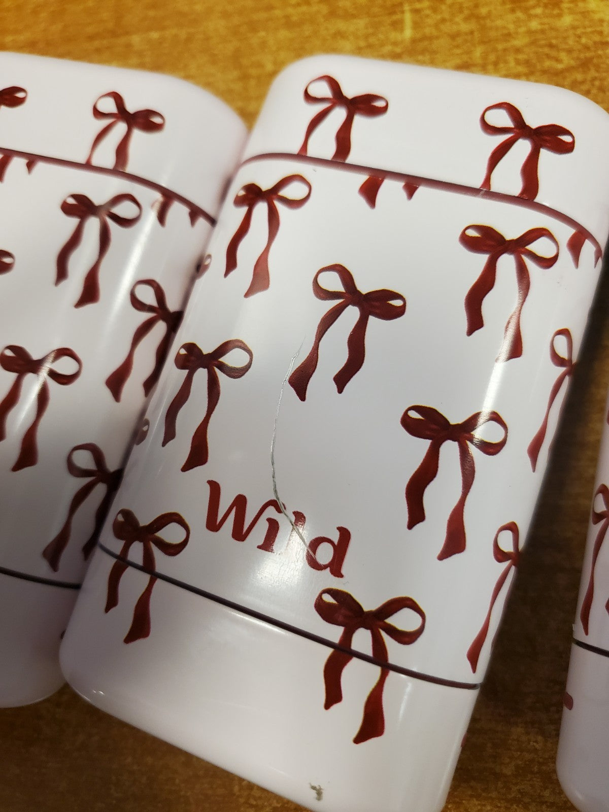 Refillable Deodorant Case with Bow Design - Pack of 3