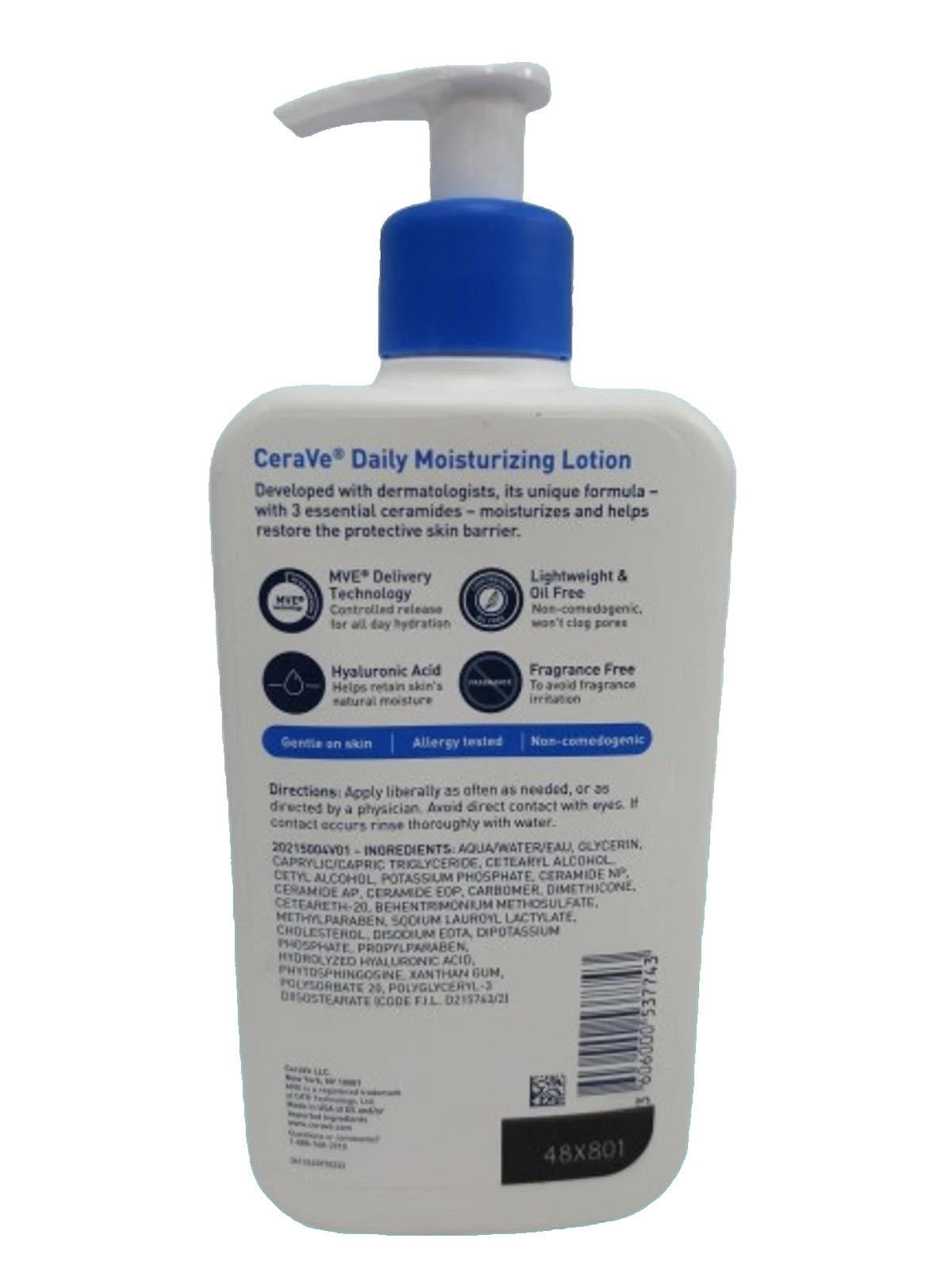 Daily Moisturizing Lotion for Normal to Dry Skin, 12 oz (2-Pack)