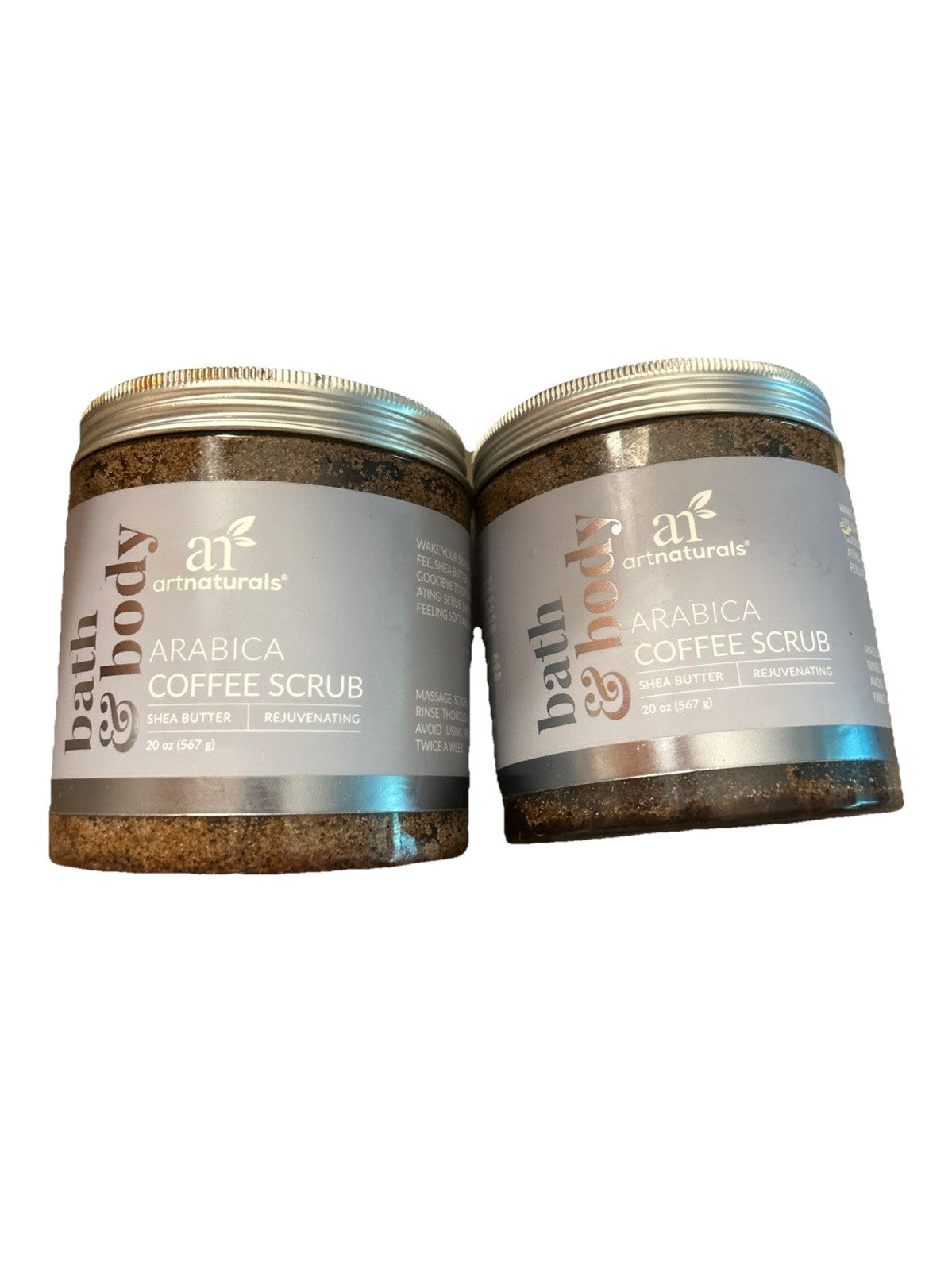 Arabica Coffee Body Scrub 20 oz - 2 Pack Exfoliating Body Care