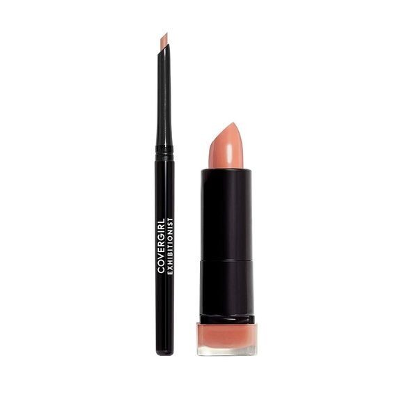 Lip Kit with Lipstick and Liner - Caramel Kiss & In The Nude - Pack of 2