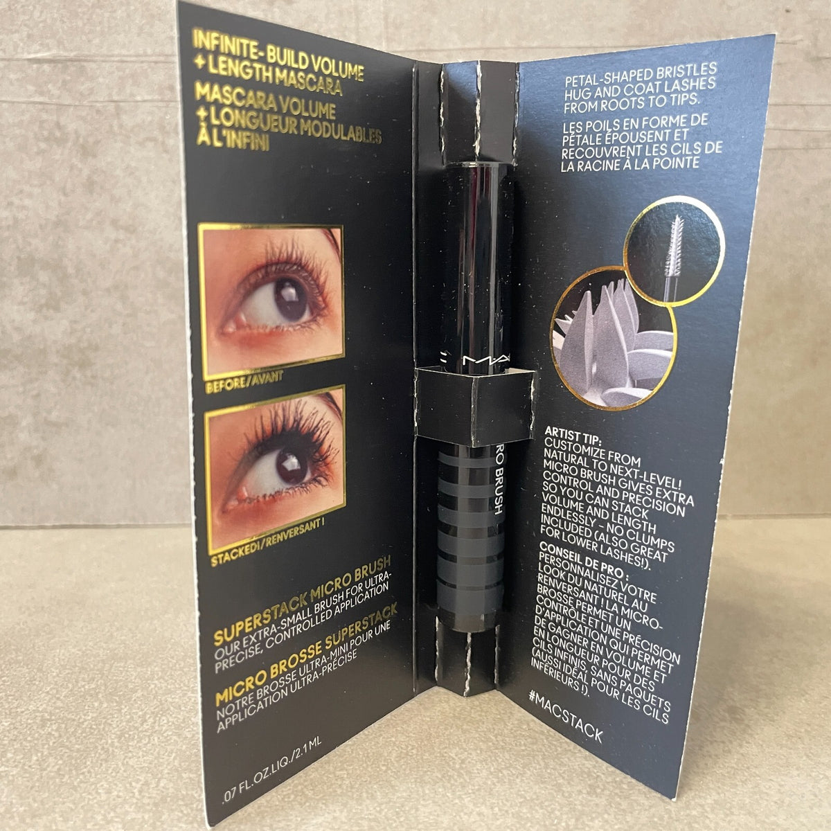 5-Pack Waterproof Mascara Set with Mega Brush - Black, 0.1 oz