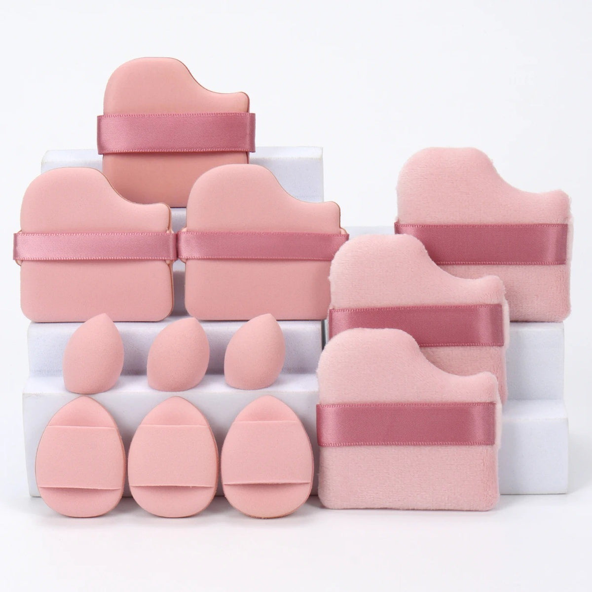 12-Piece Makeup Sponge Set Beauty Blender Powder Puffs Cosmetic Applicators