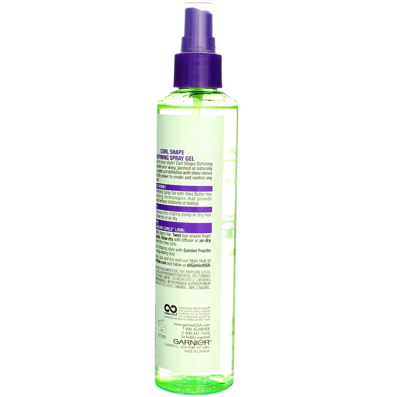 Curl Shape Hair Spray Gel with Shea Butter - Long-Lasting Hold & Shine