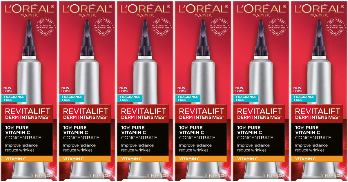 Vitamin C Serum Pack - 6 Fl Oz L'Oréal Revitalift Pure Concentrate