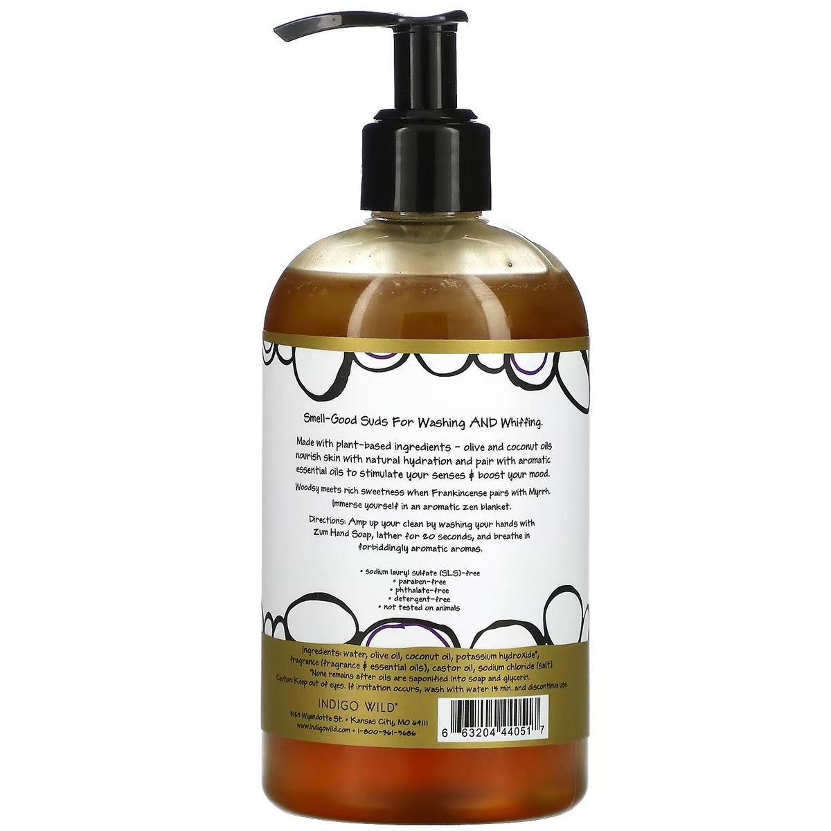 Zum Hand Soap, Frankincense & Myrrh, 12 Fluid Ounces