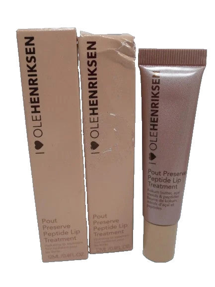 Ole Henriksen Pout Preserve Peptide Lip Treatment Creme Brulee Glimmer 2PC