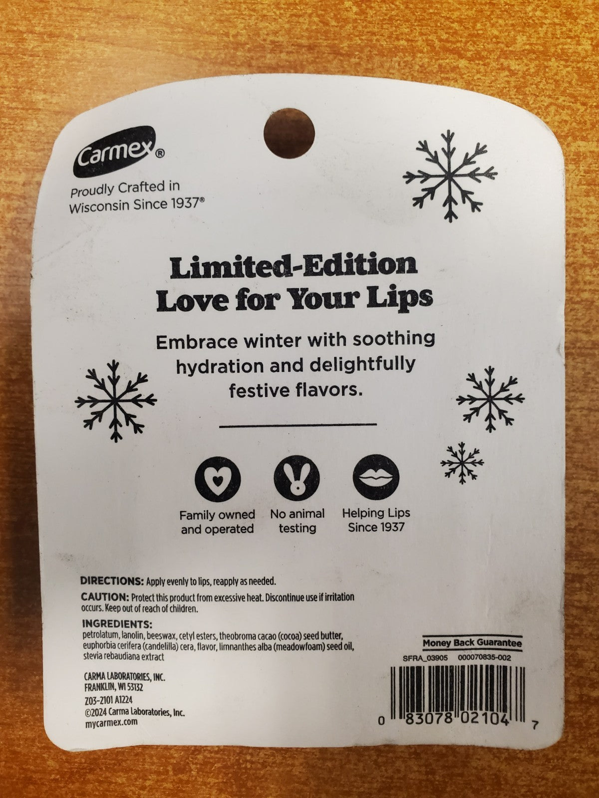 Holiday Lip Balm Set - Marshmallow, Candy Cane, Strawberry Frost & Berry Flavors