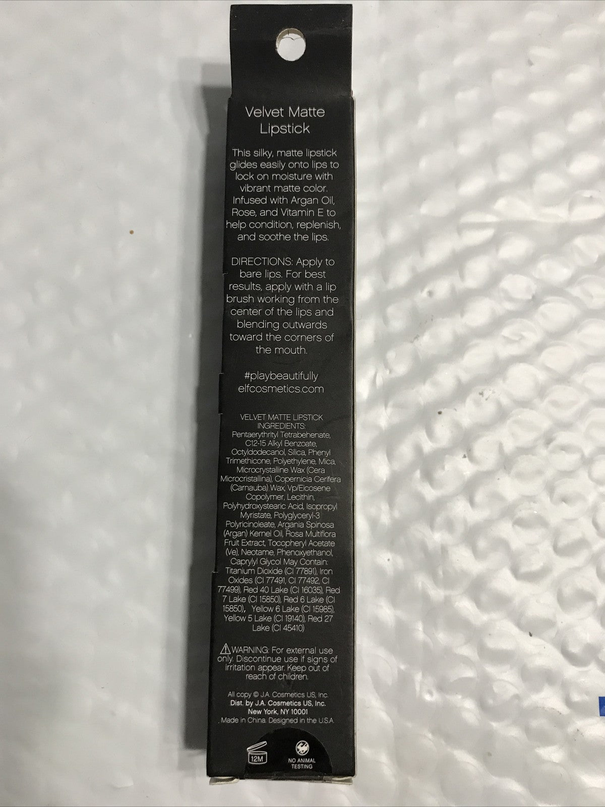 e.l.f Velvet Matte Lipstick Bold Berry Unsealed NIB Lip Makeup