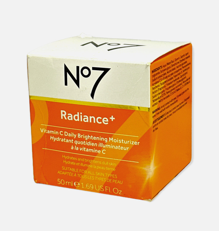 No7 Radiance+ Vitamin C Brightening Moisturizer 50ml Daily Face Cream