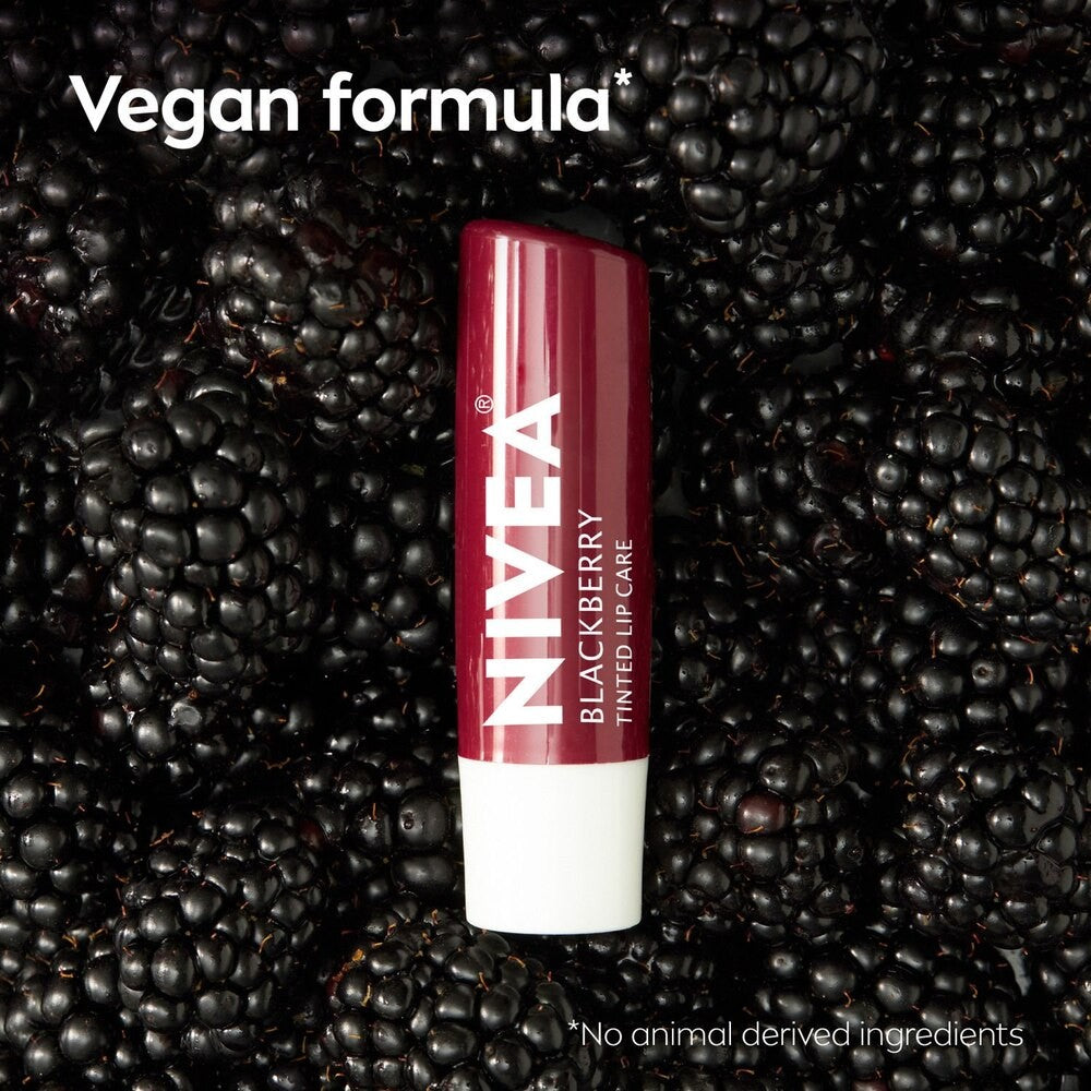 Nivea Tinted Lip Balm Set Blackberry with Shea Butter - 4 Pack