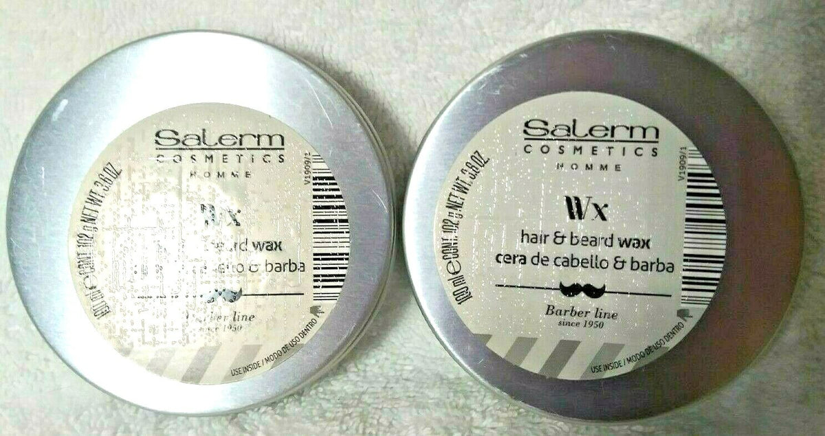 Salerm Homme Hair & Beard Wax - Styling & Finishing 100ml Set of 2