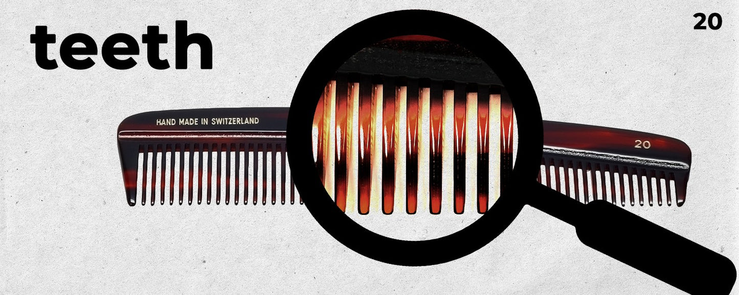 Handmade Swiss Tortoise Shell Comb 6.4 Inch Havana Brown Gold Hair Accessory