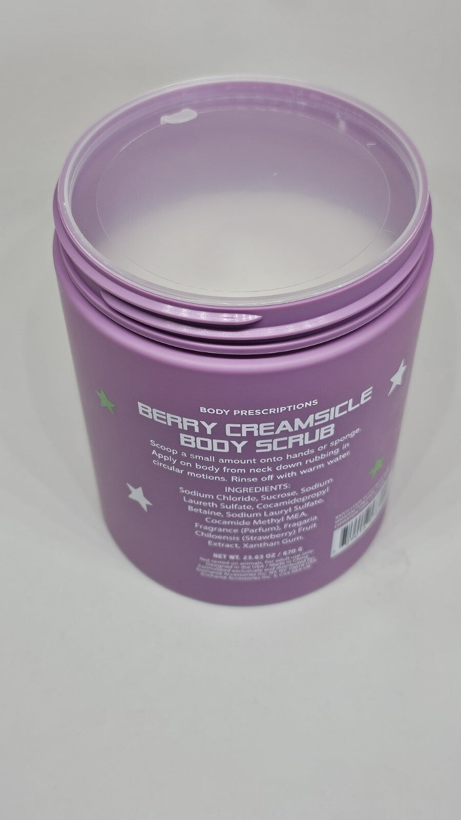 Body Prescriptions Berry Creamsicle SCRUB 23.63 oz New Sealed