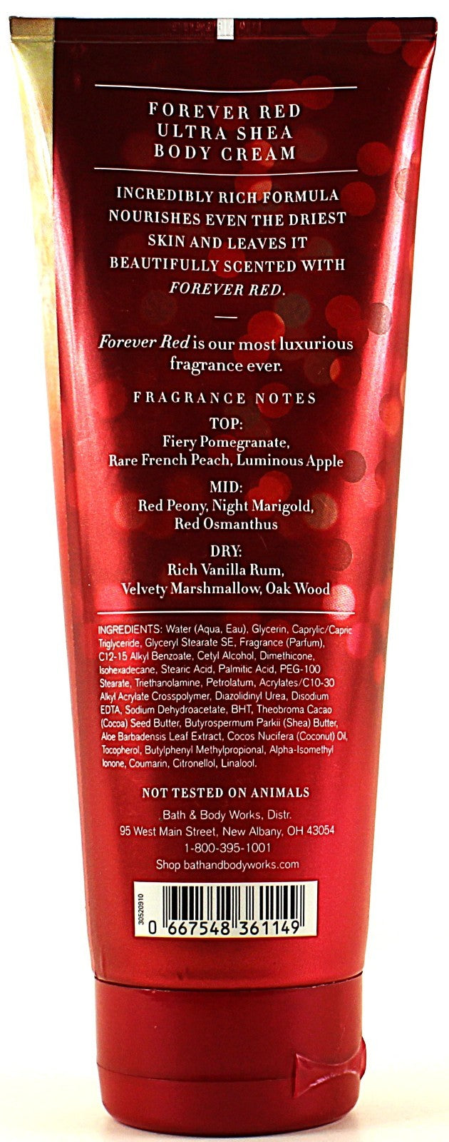 Forever Red Body Cream Lotion 8oz - Set of 3