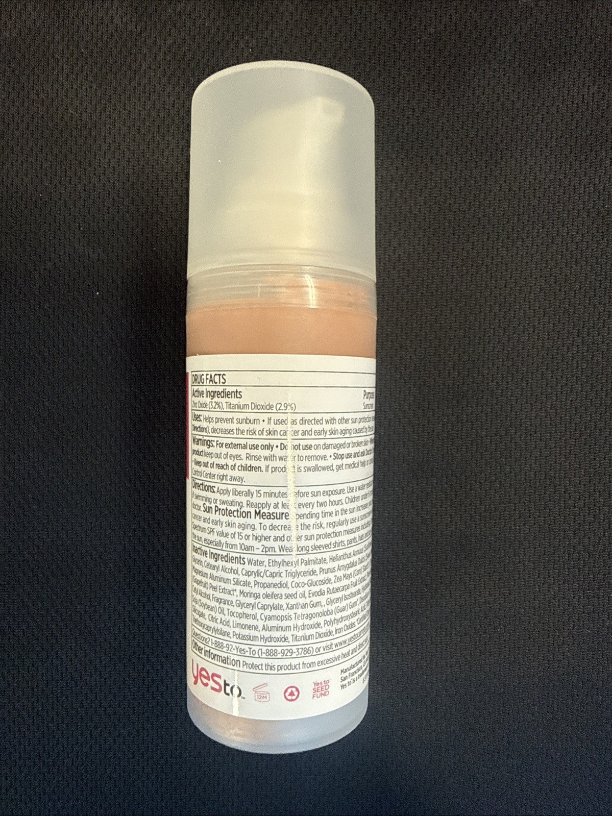 YES TO GRAPEFRUIT Correct & Repair Cream LIGHT-MEDIUM SPF18 Brighten