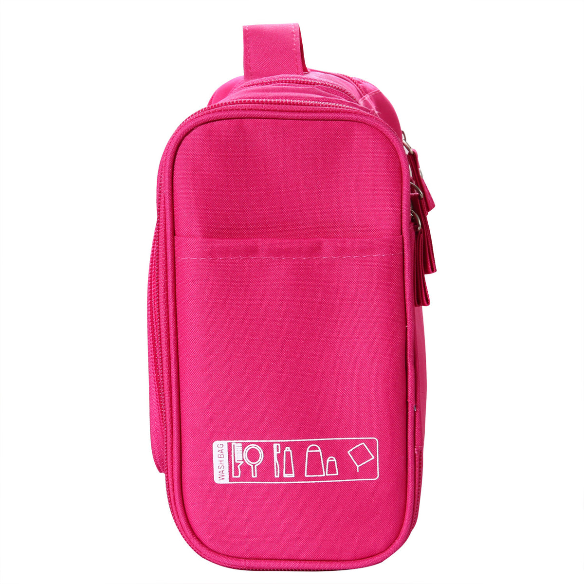 Travel Toiletry Bag Organizer with Hanging Hook and Multiple Pockets