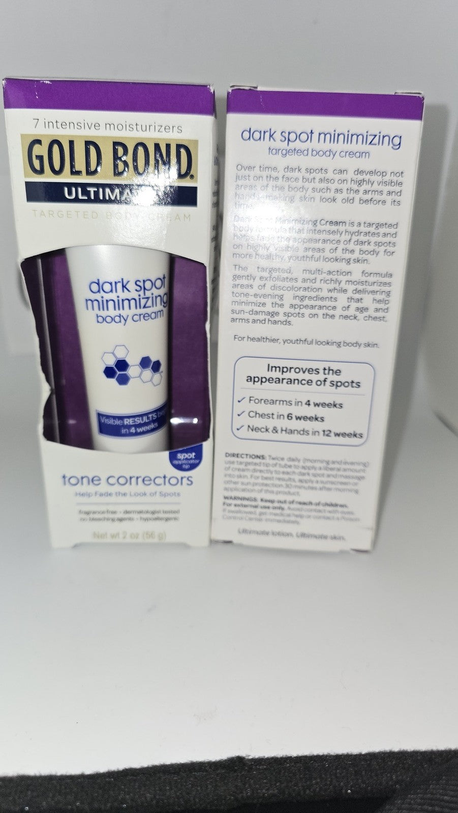 Dark Spot Corrector Cream 2-Pack - Hydrating & Age Spot Fade for Body