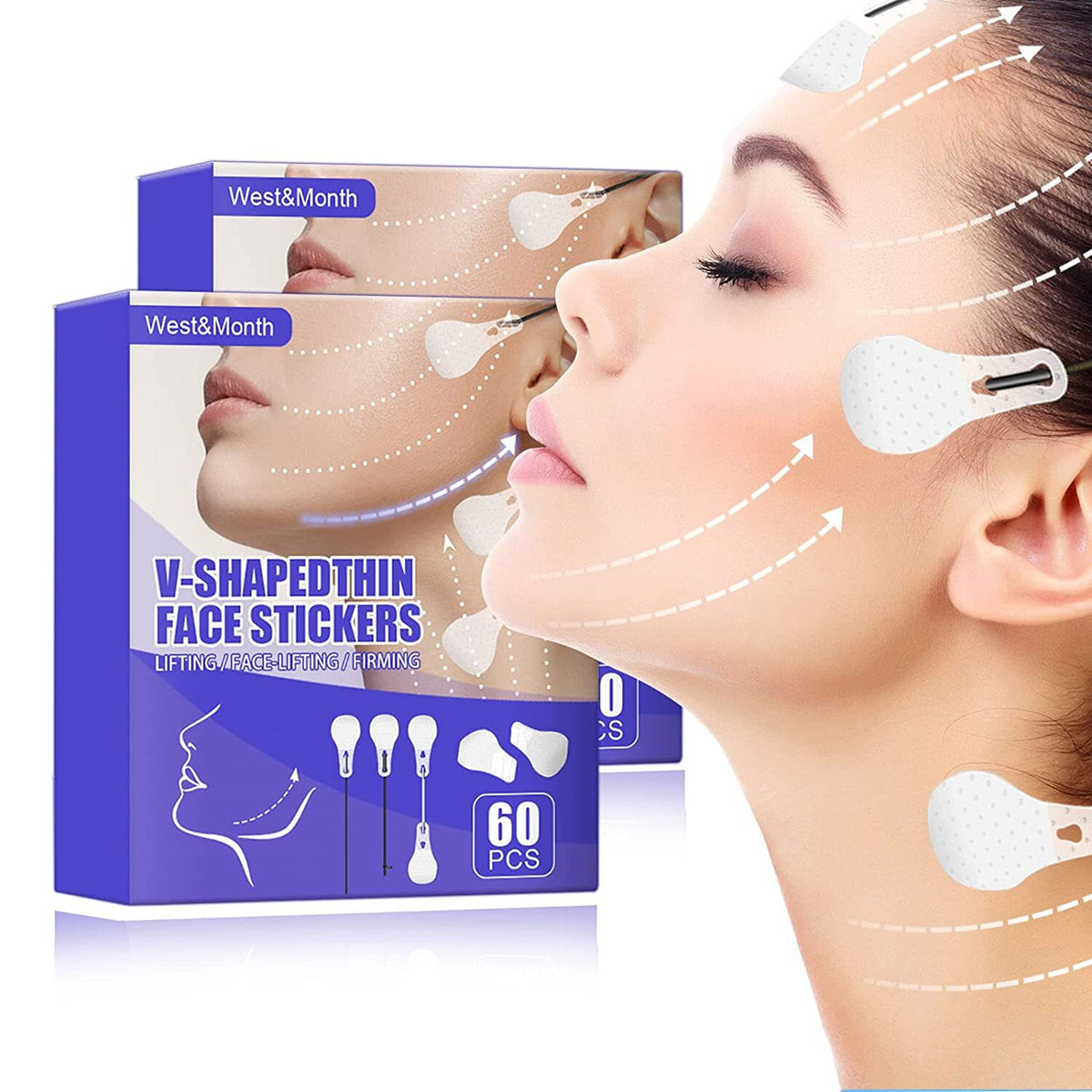 120PCS Face & Neck Lift Tape Set for Instant Wrinkle & Saggy Skin Tightening
