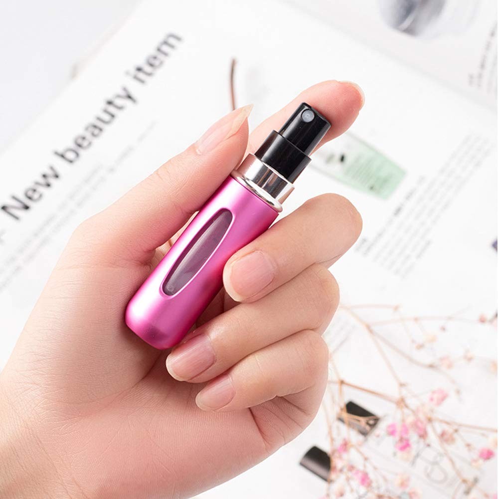 Refillable Perfume Atomizer Bottles Set - 5 Pack Travel Scent Sprayers