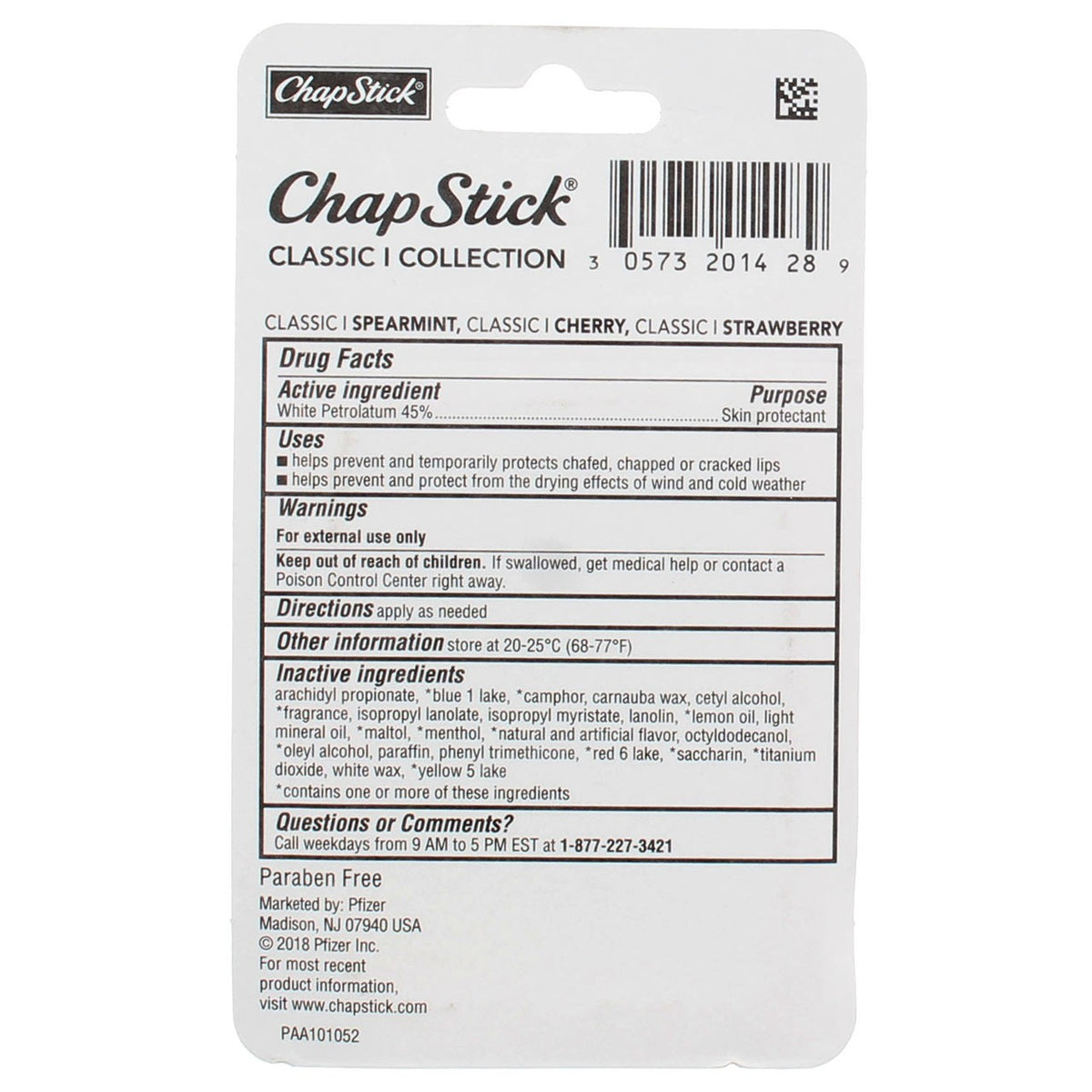 2 Pack Classic Lip Balm Set - Moisturizing Lip Care, 0.15 oz
