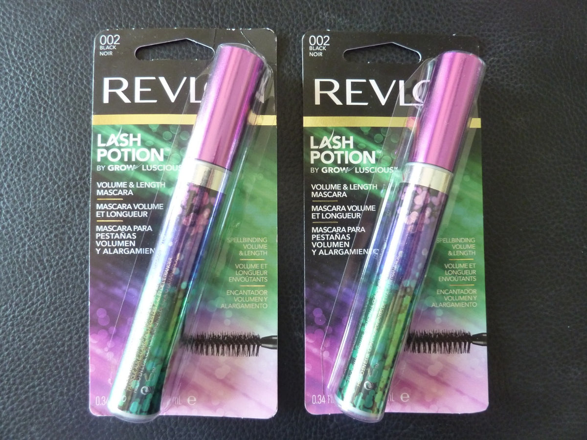 Lash Potion Mascara – Volume & Length, Black #002 – 2 Pack New Sealed