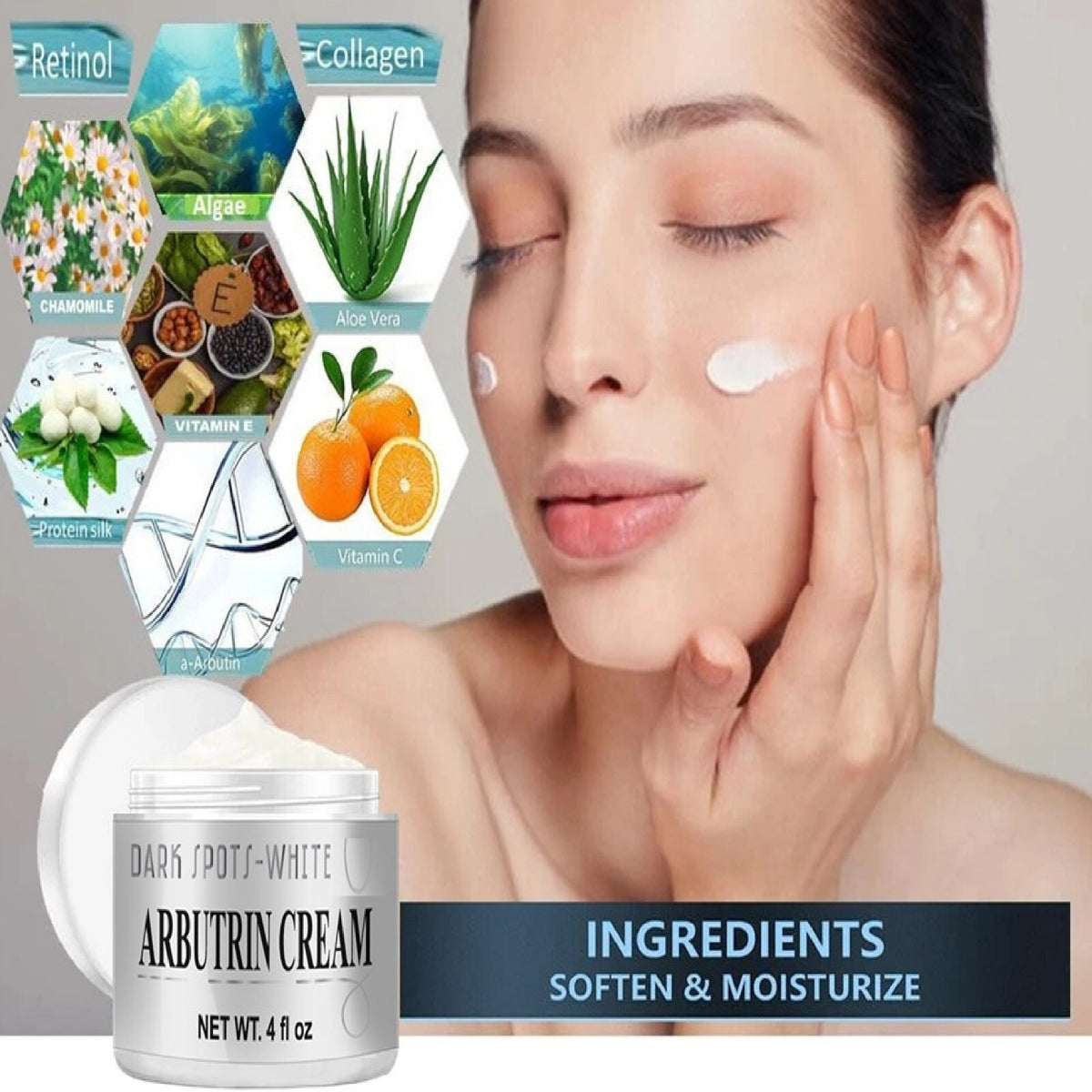 Facial Moisturizer with Aloe, Vitamin C & Collagen - 2 Jars