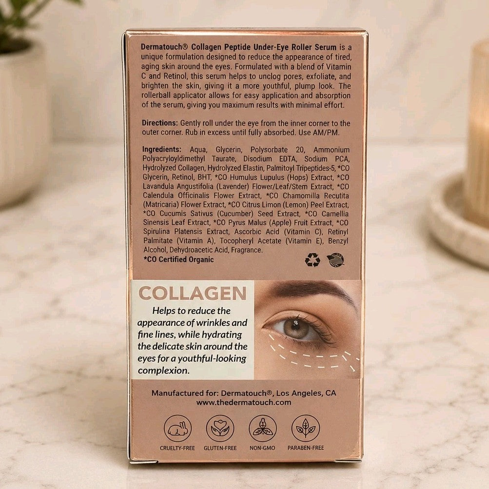 Under Eye Roller Serum with Collagen Peptides - Hydrating & Firming 1.6oz