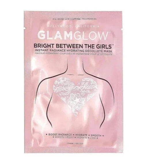 Glamglow Bright Between The Girls Instant Radiance Hydrating Décolleté Mask 3 Pack