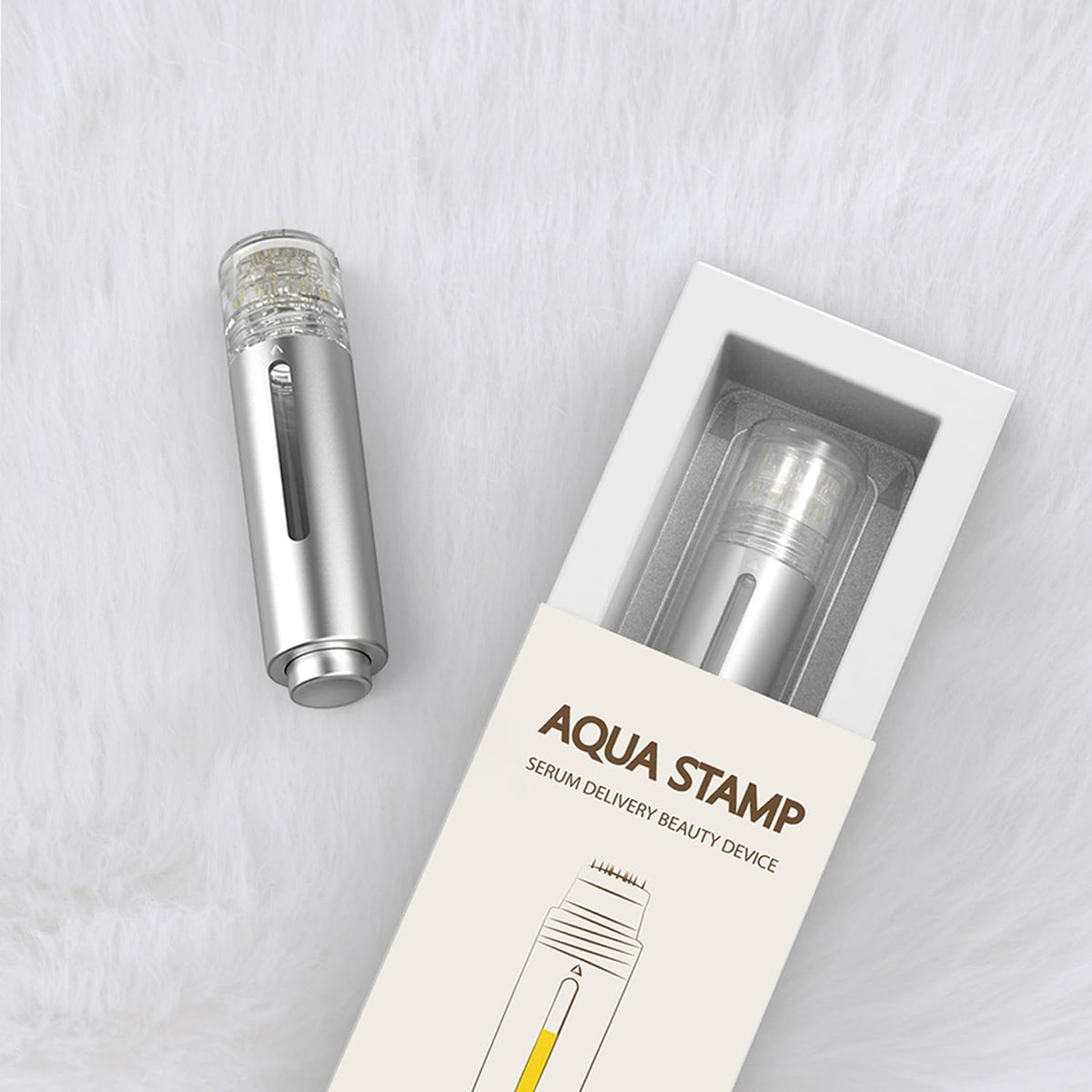 Micro Needling Derma Stamp with 0.25mm Gold Micro Needles - Titanium Reusable Tool