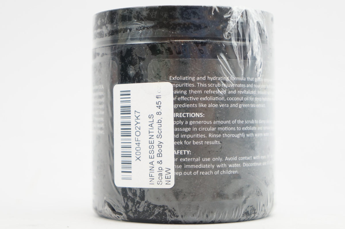 New Sealed Infina Essentials Scalp & Body Scrub 10oz 283g