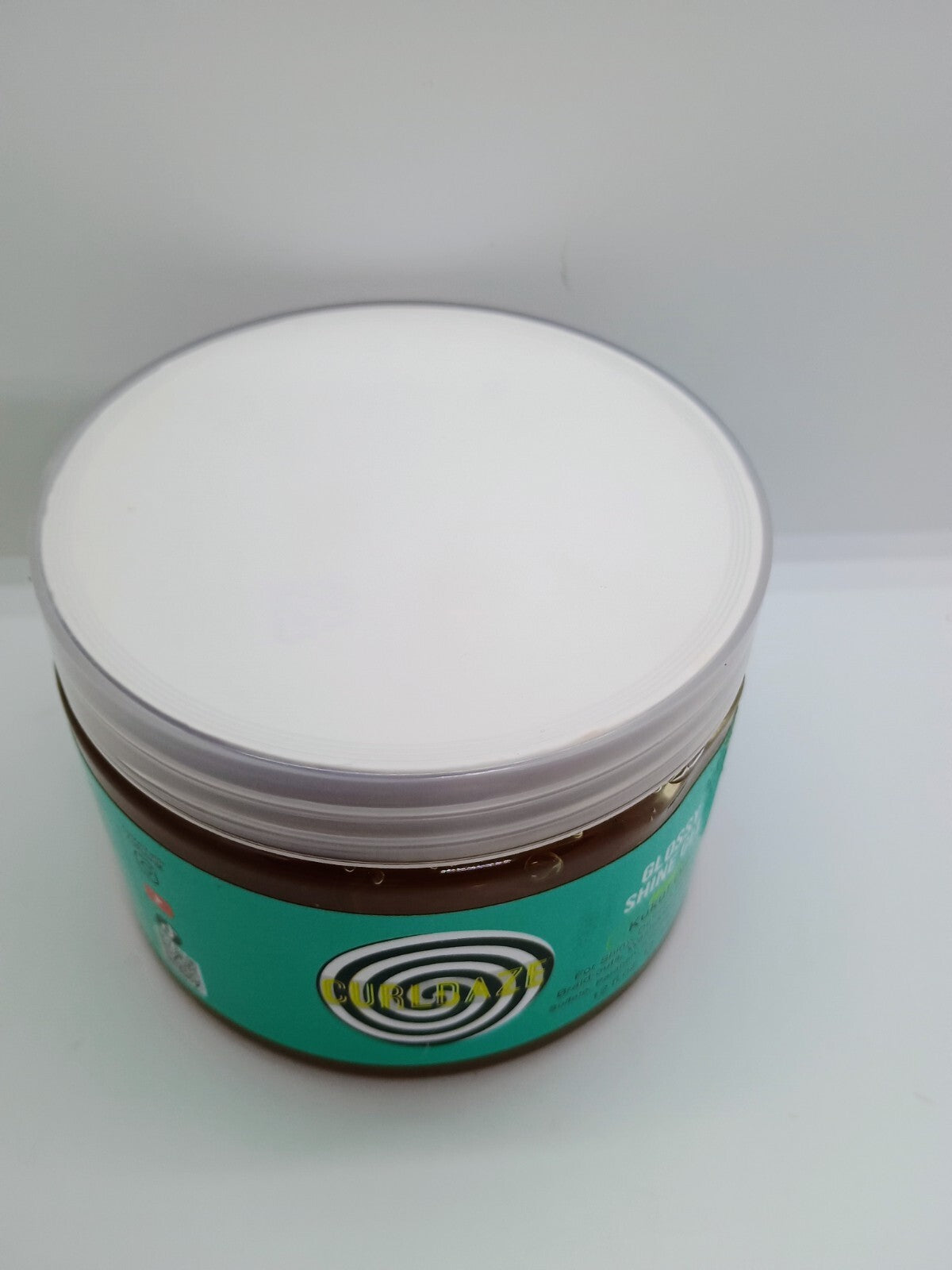 CurlDaze Glossy Shine Gel with Kukui Oil 12oz Paraben & Sulfate Free