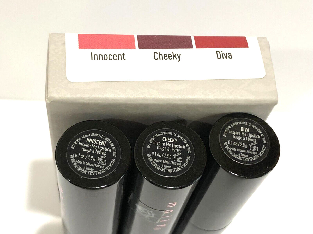 Mally Lipstick Trio - Innocent Cheeky Diva Lip Color Set