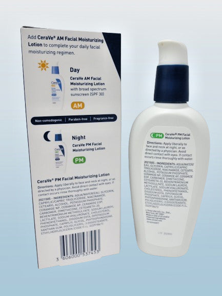 PM Facial Moisturizing Lotion Ultra Lightweight 3 oz - 3 Pack