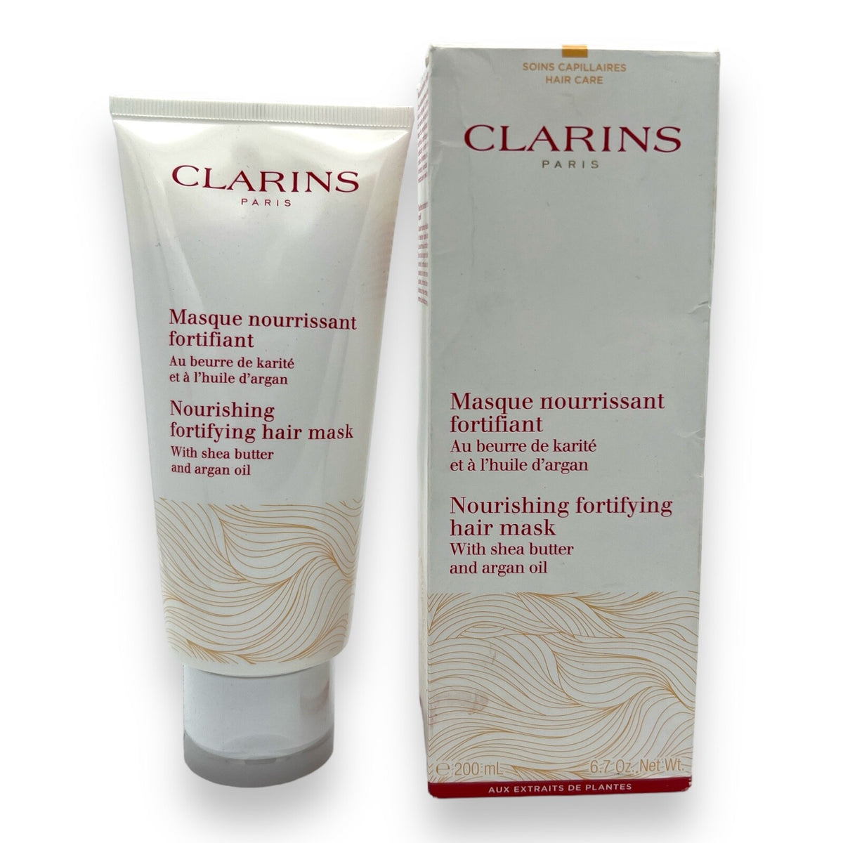 Clarins Nourishing Hair Mask with Shea Butter and Argan Oil 6.7 oz