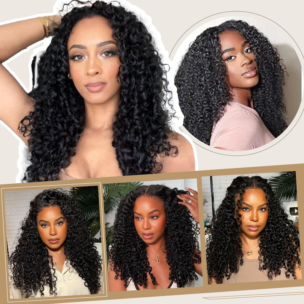 Kinky Straight Crochet Hair - 18 Inch, 120g Human Hair Extensions