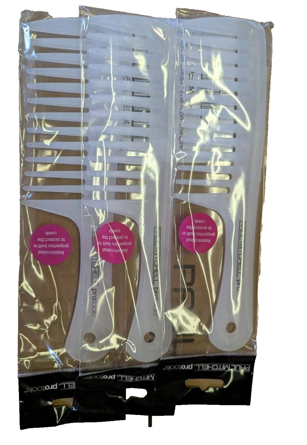 Wide Tooth Detangler Comb Set - Painless Wet & Dry Hair Styling, 12 Pack