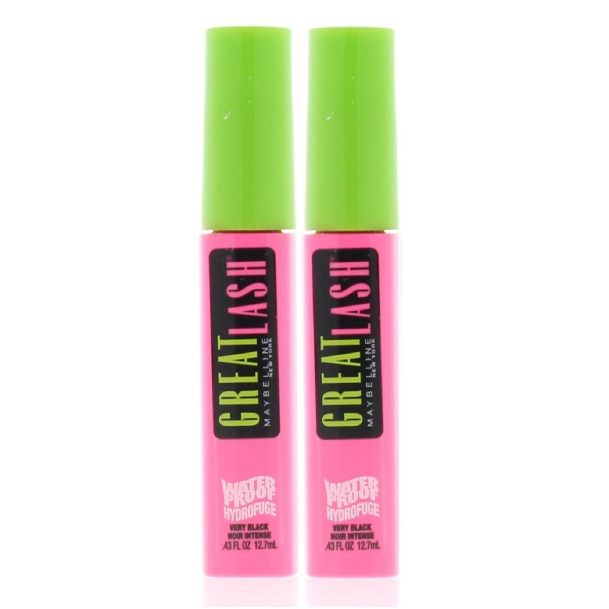 Waterproof Mascara 2 Pack - Black Lash Lengthening & Volumizing