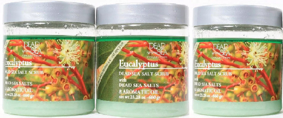 Eucalyptus Salt Scrub with Dead Sea Salts & Aromatic Oil - 23.28 oz