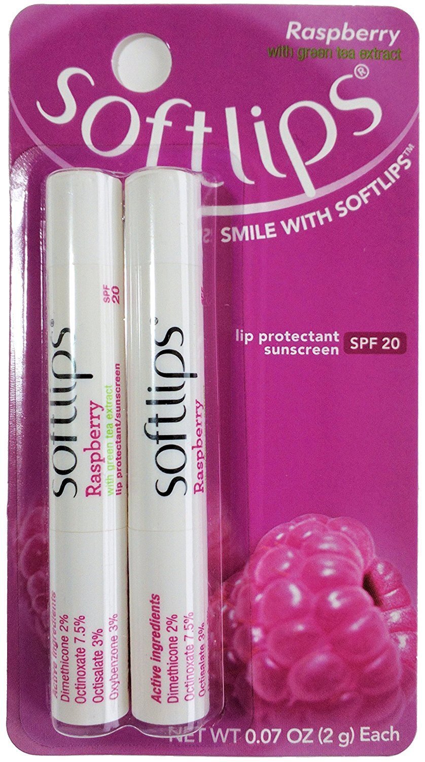 SPF 20 Raspberry Lip Balm Set - Moisturizing Sunscreen Protectant with Natural Extracts
