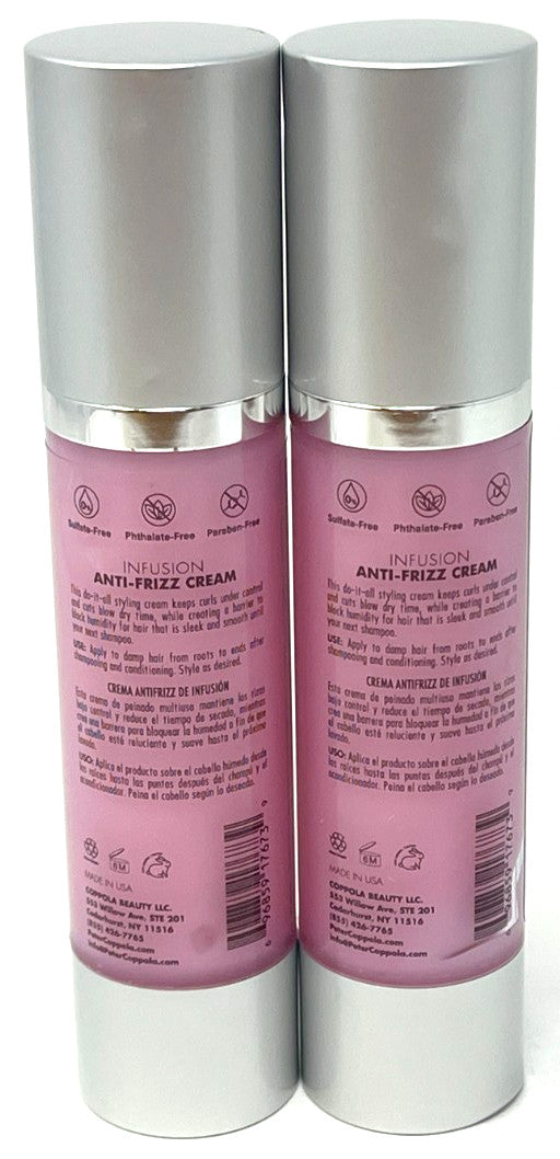 Anti-Frizz Hair Cream Set - 2 Pack, 1.75 fl oz Each, All Hair Types