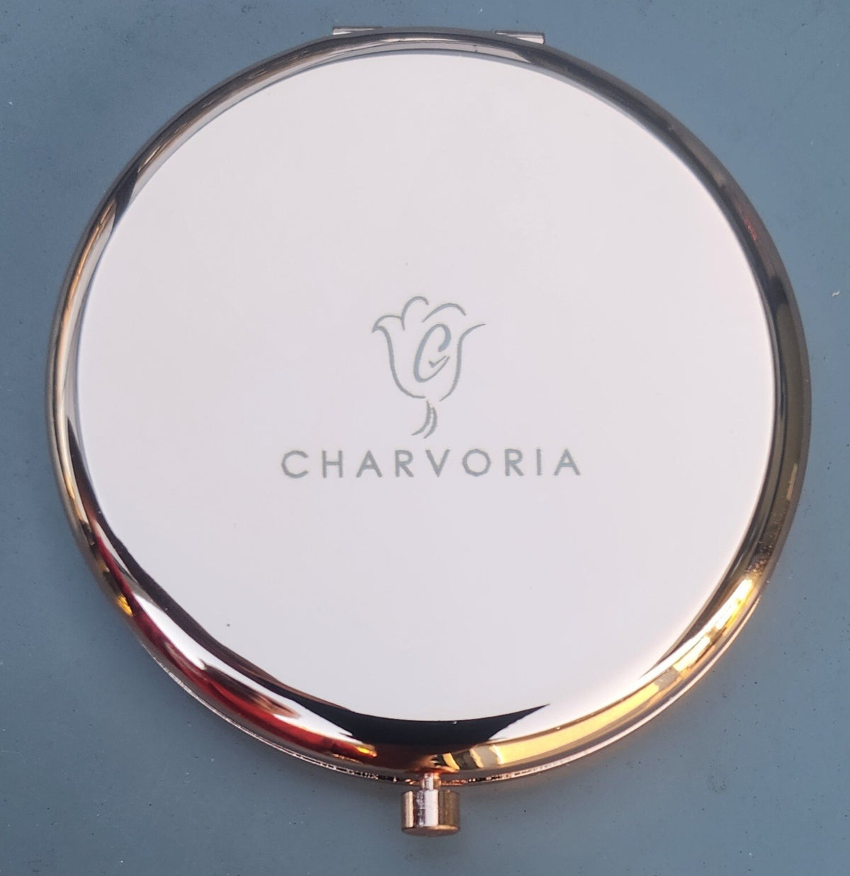 Rose Gold Compact Makeup Mirror - Wedding Gift for Wife, Love Your Husband