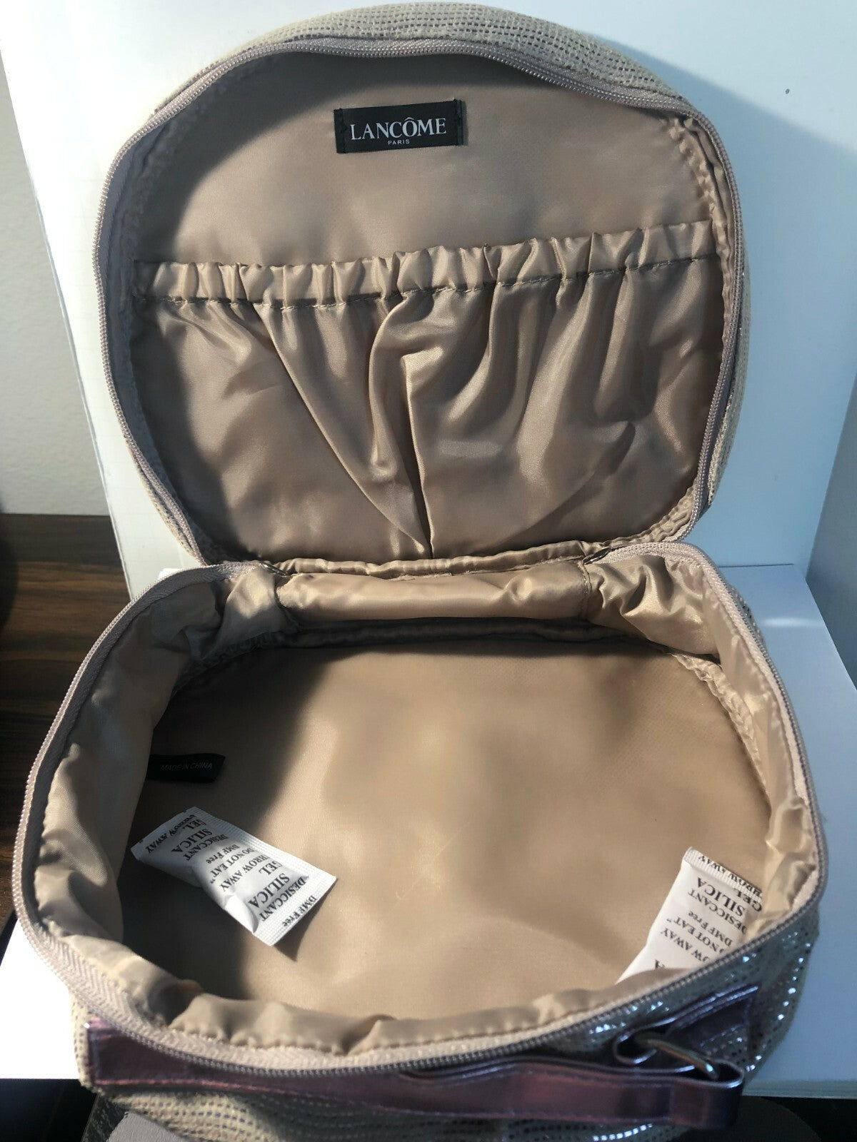 Lancôme Rose Gold Makeup Case Bag - Pink