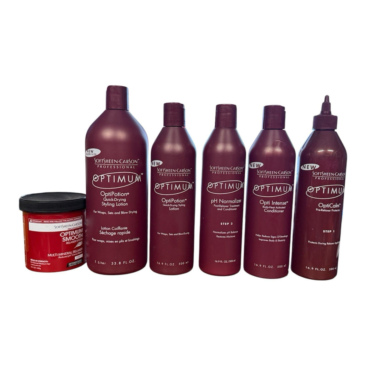 Optimum Care Hair Styling Lotion Set of 6 Quick Drying Hair Care