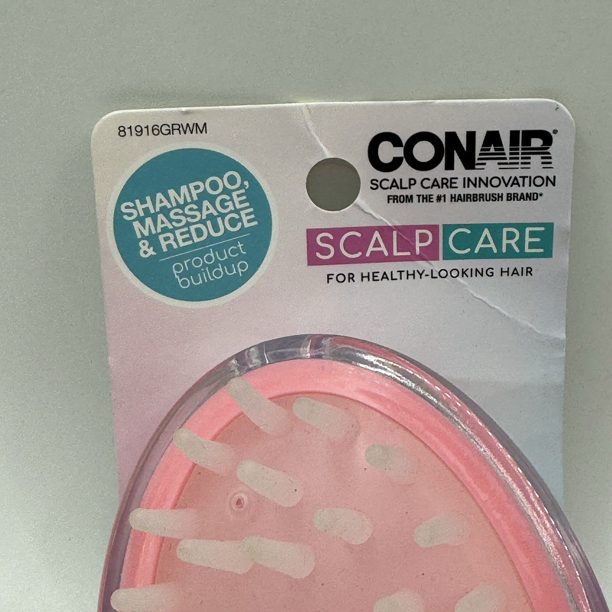Conair Scalp Care Shampoo Massage Brush Pink - Hair & Scalp Care Tool