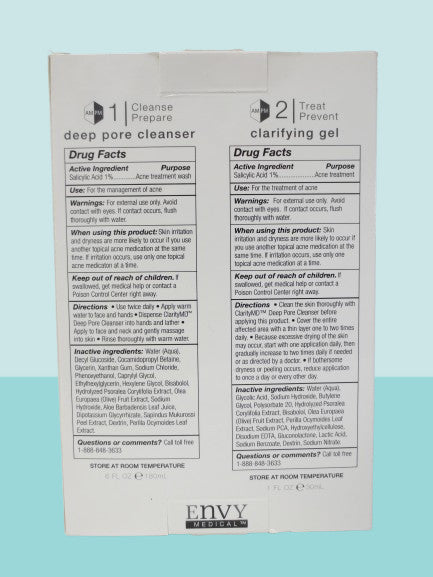 Clarity MD Acne Treatment System - Deep Pore Cleanser & Spot Solution Set