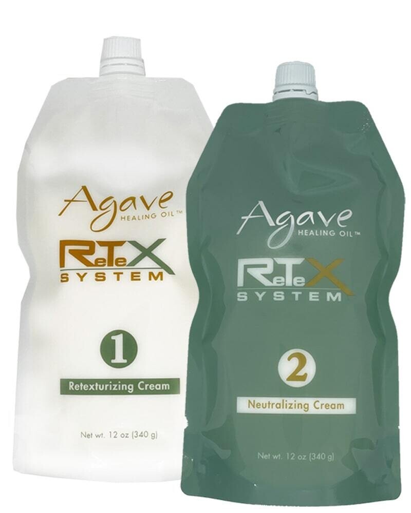 Agave Retex Hair Straightening Kit - Permanent Frizz Control & Shine