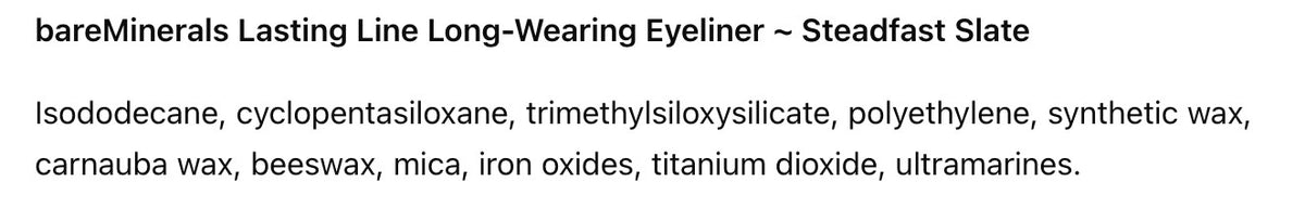 Long-Wearing Eyeliner Pencil - Steadfast Slate - Discontinued Rare Shade