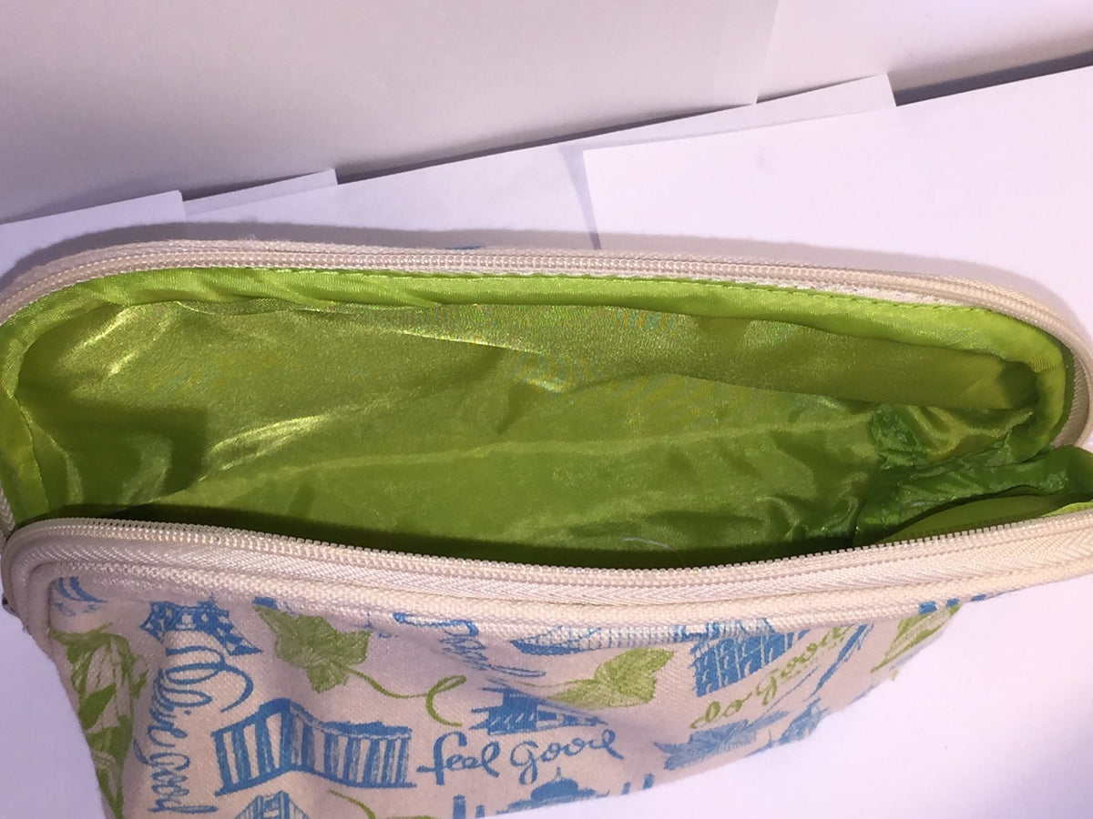 Travel Makeup Bag - Origin Feel Good Live Good Do Good Cosmetic Organizer