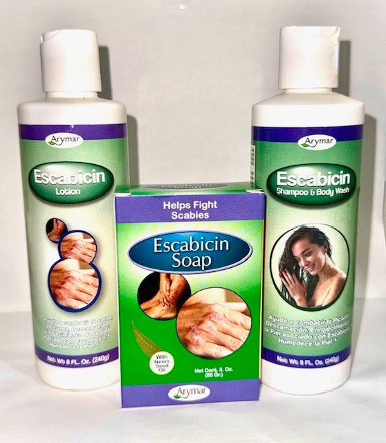 Escabicin Treatment Set - Lotion, Shampoo & Soap, 8 oz